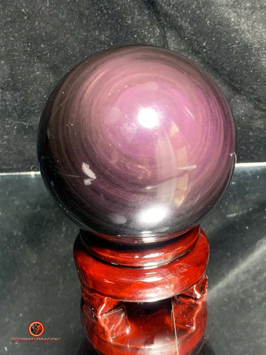 Sphère en Obsidienne œil Céleste- Diamètre 9.55 cm- 0.933 kg | obsidian dragons