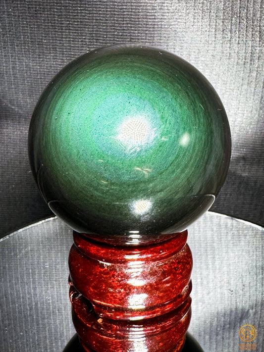 Sphère en obsidienne œil céleste rare - Qualité premium | obsidian dragons