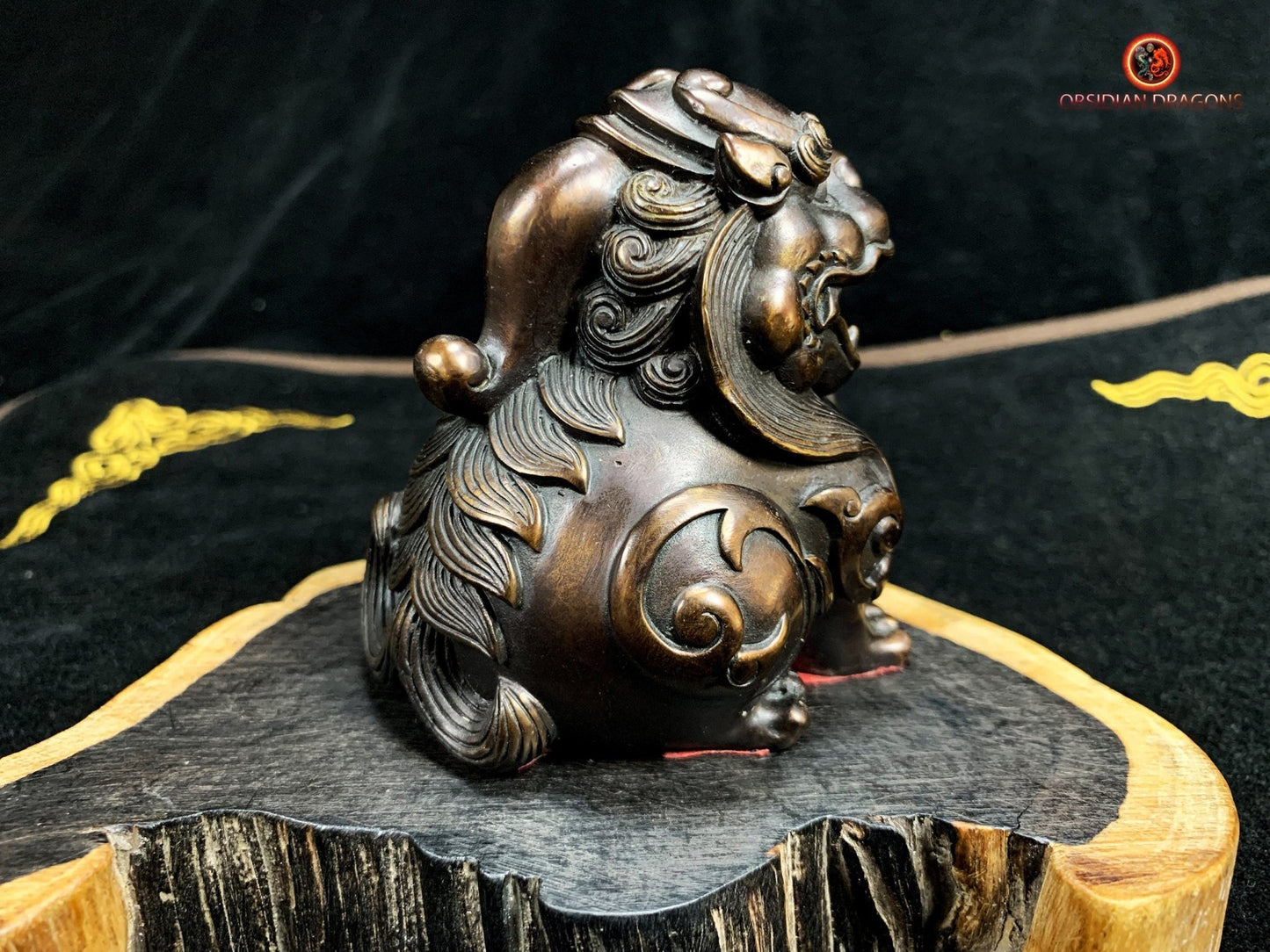 Statuette Pixiu en Bronze - Protection Feng Shui | obsidian dragons