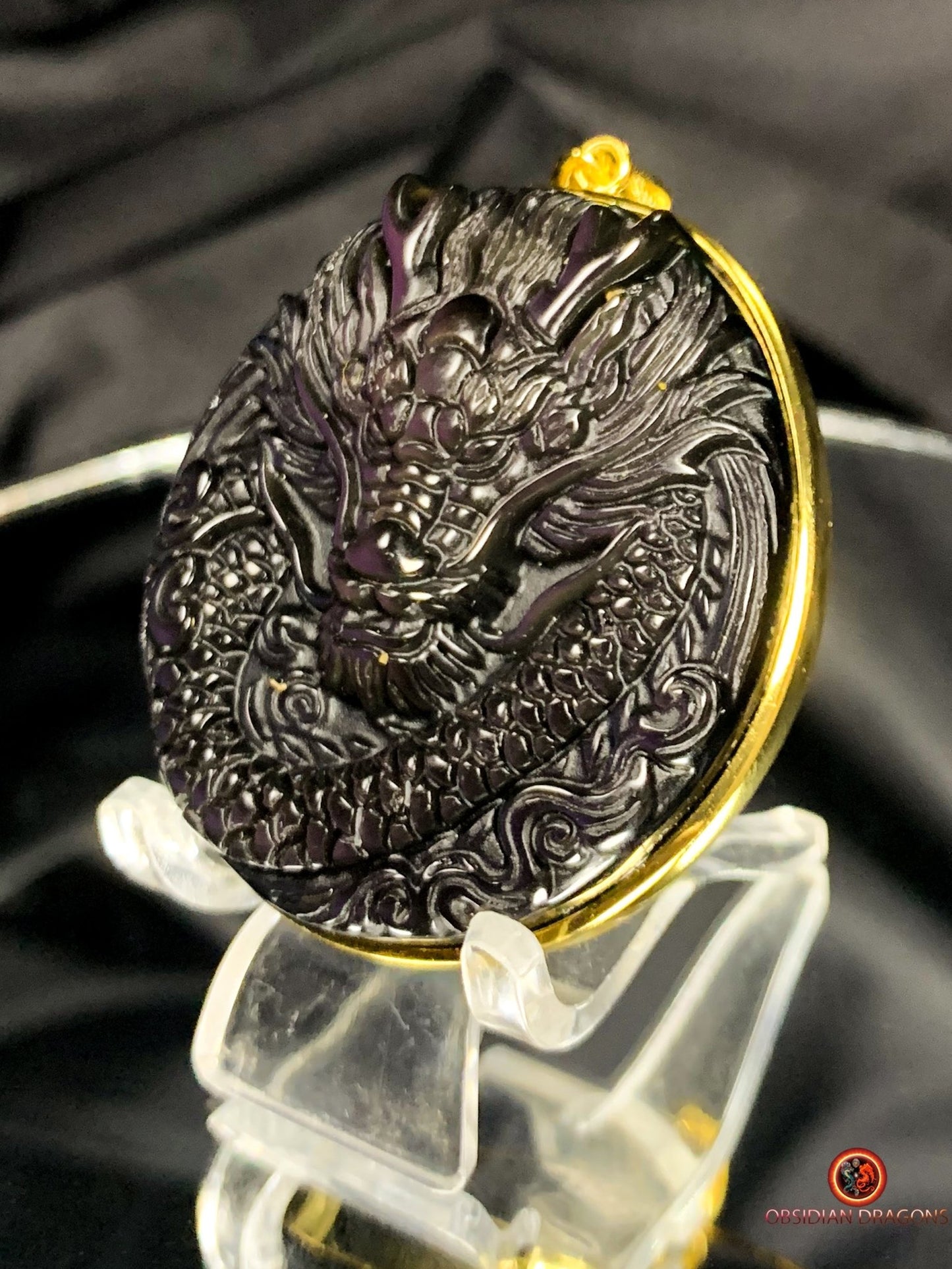 Talisman Dragon en Obsidienne - Protection et Énergie | obsidian dragons