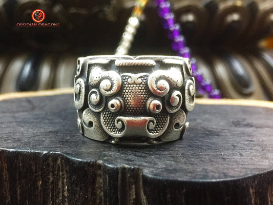 Bague Taotie de protection - Forces cosmiques