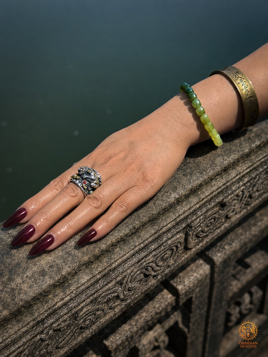 Bracelet en jade naturel - Hetian yu des monts Kunlun
