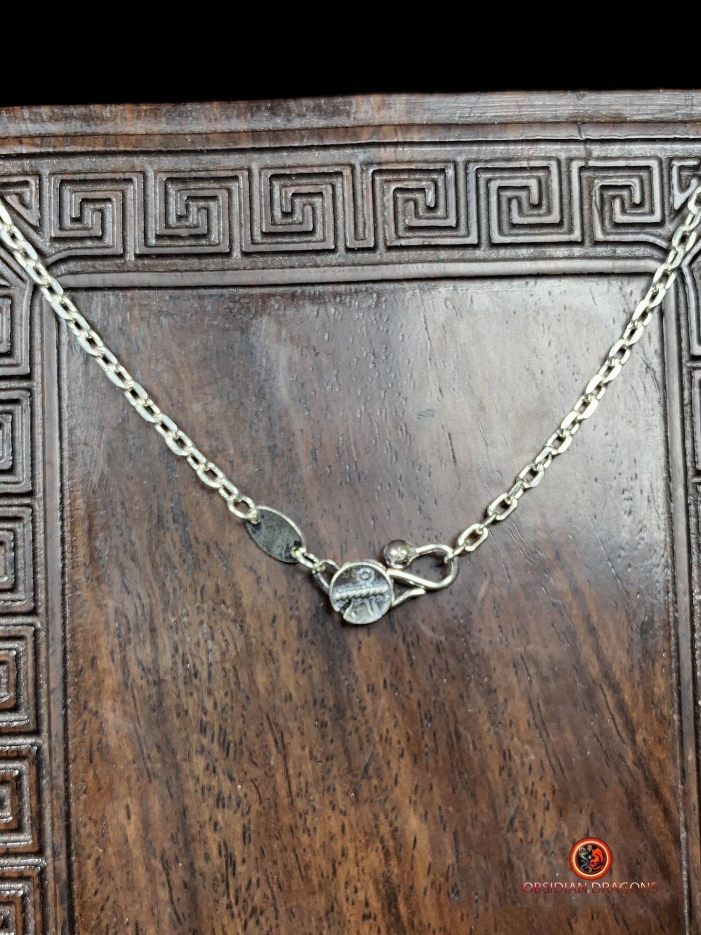 Chaîne en argent 925- Maille forçat- 54cm | obsidian dragons