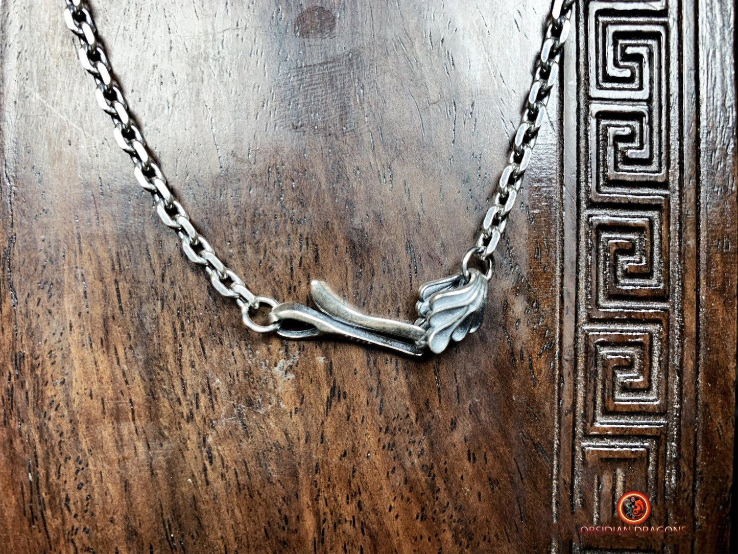 Chaîne en argent 925- Maille forçat- 62cm | obsidian dragons