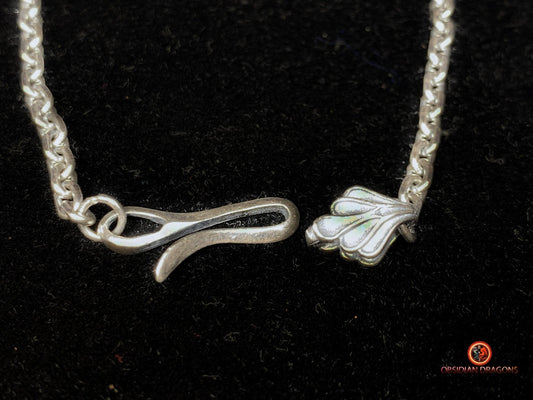 Chaîne en argent 925- Maille forçat- 62cm | obsidian dragons