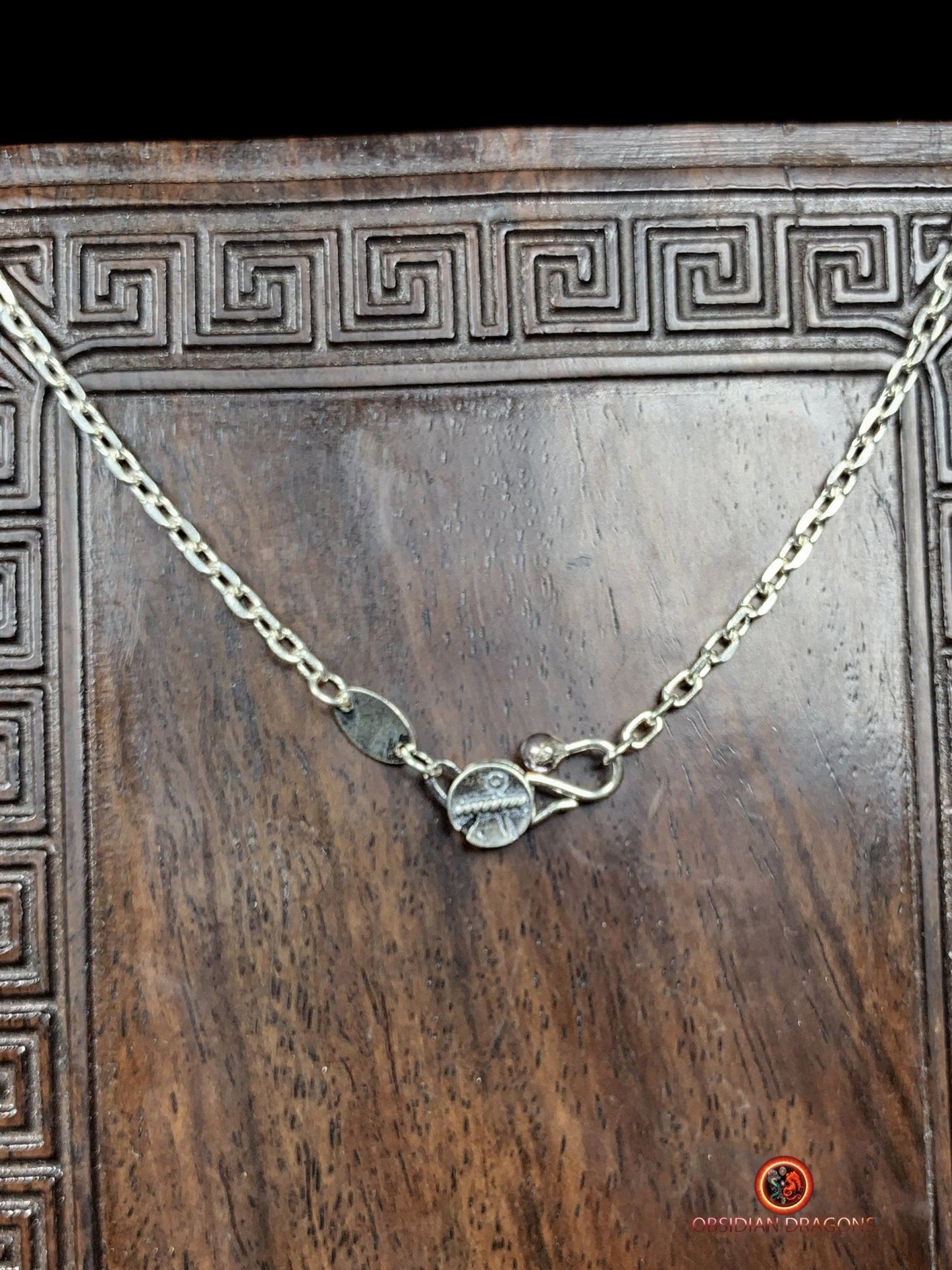 Chaîne en argent 925 à Maille forçat- 64cm | obsidian dragons