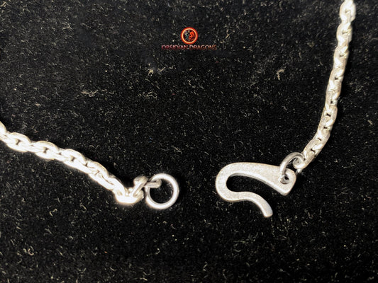 Chaîne en argent 925- Maille forçat- 64cm | obsidian dragons