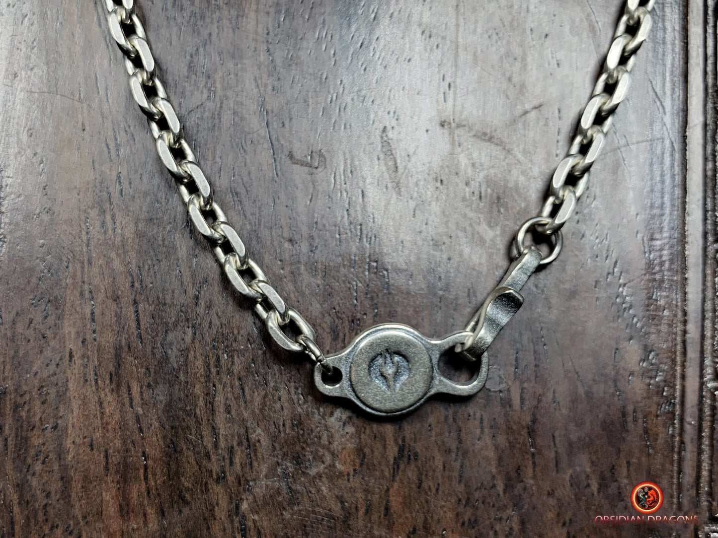 Chaîne en argent 925- Maille forçat- 66cm | obsidian dragons