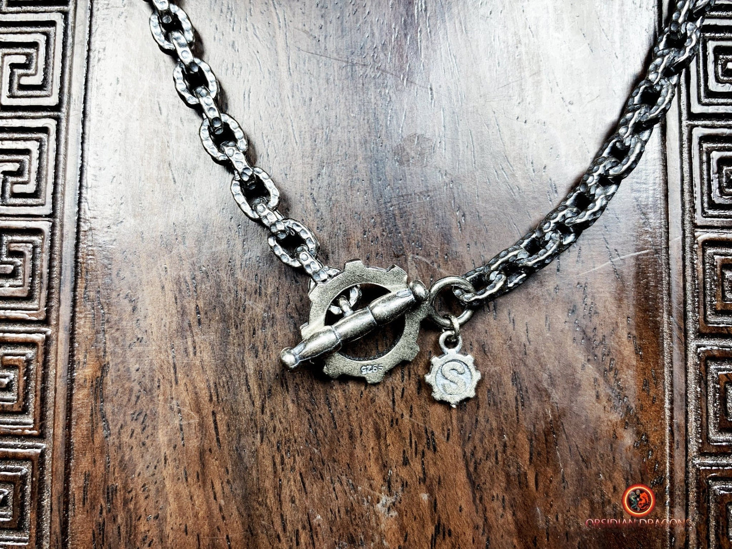 Grosse chaîne en argent 925- Maille forçat- 64cm | obsidian dragons