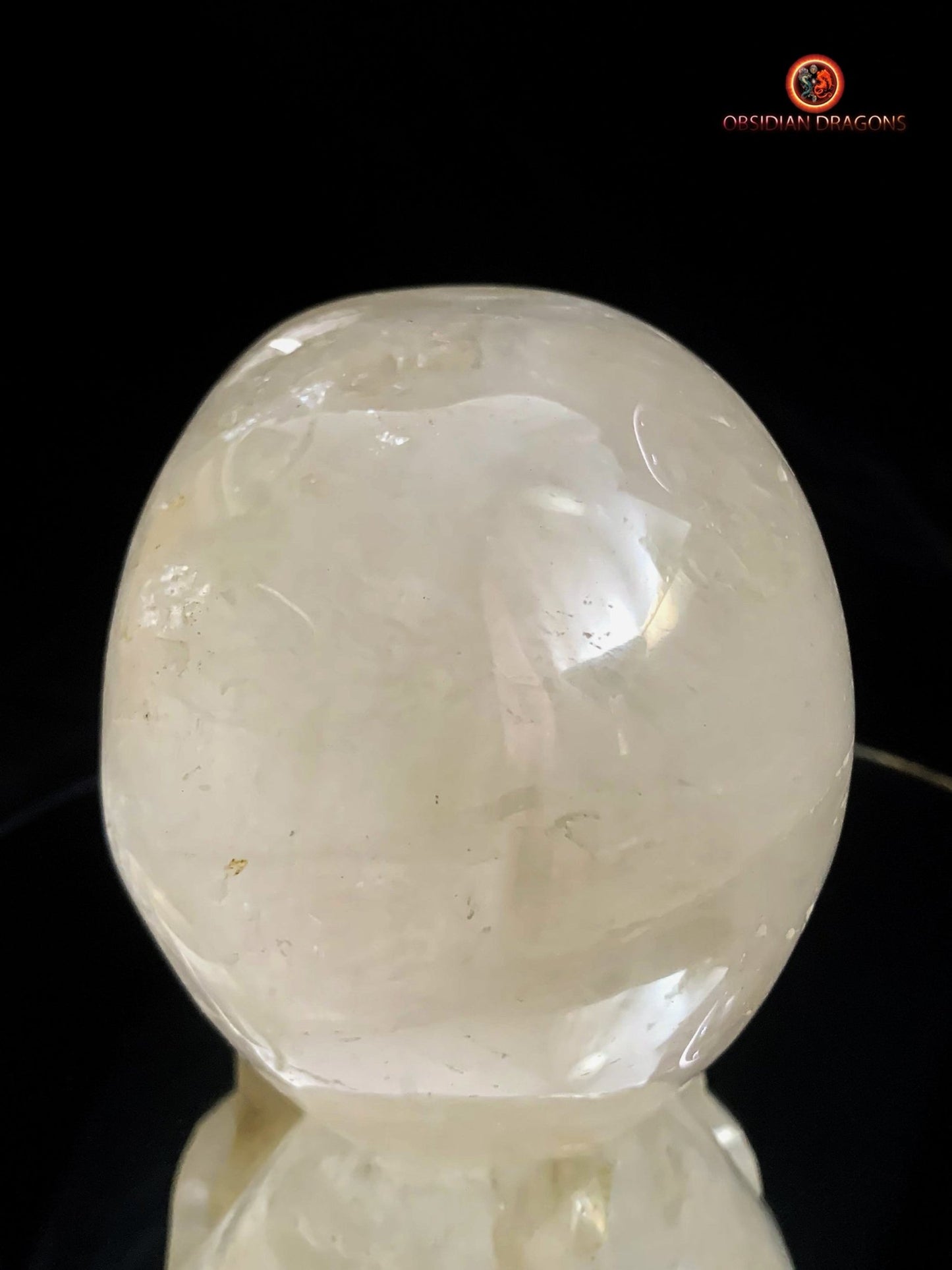 Crâne de cristal de roche Himalayen- Connexion profonde | obsidian dragons