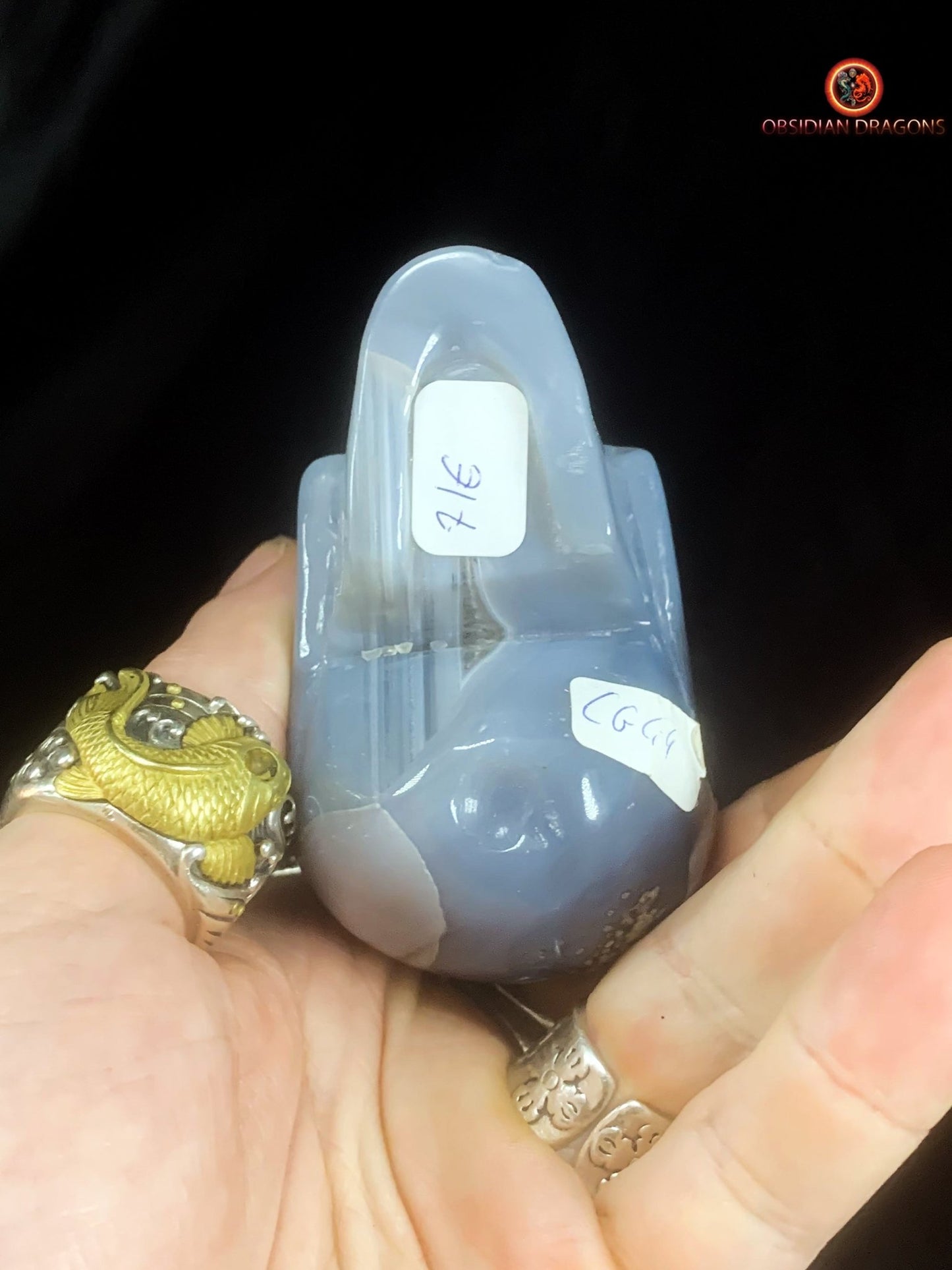 Petit crâne de cristal- géode de quartz- Artisanal | obsidian dragons