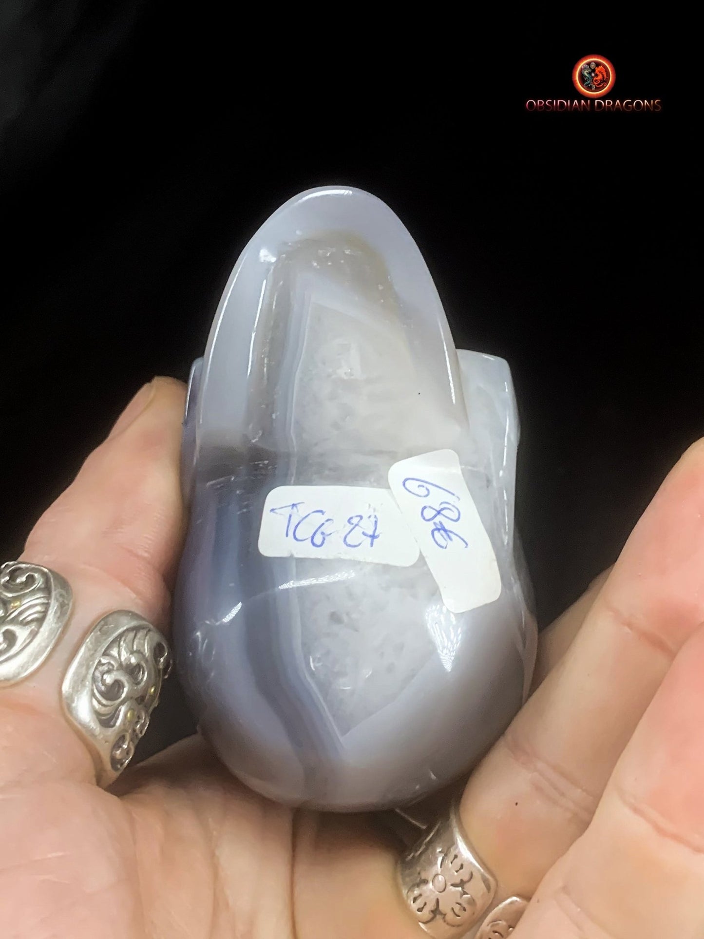 Crâne de cristal artisanal- Quartz- Unique | obsidian dragons