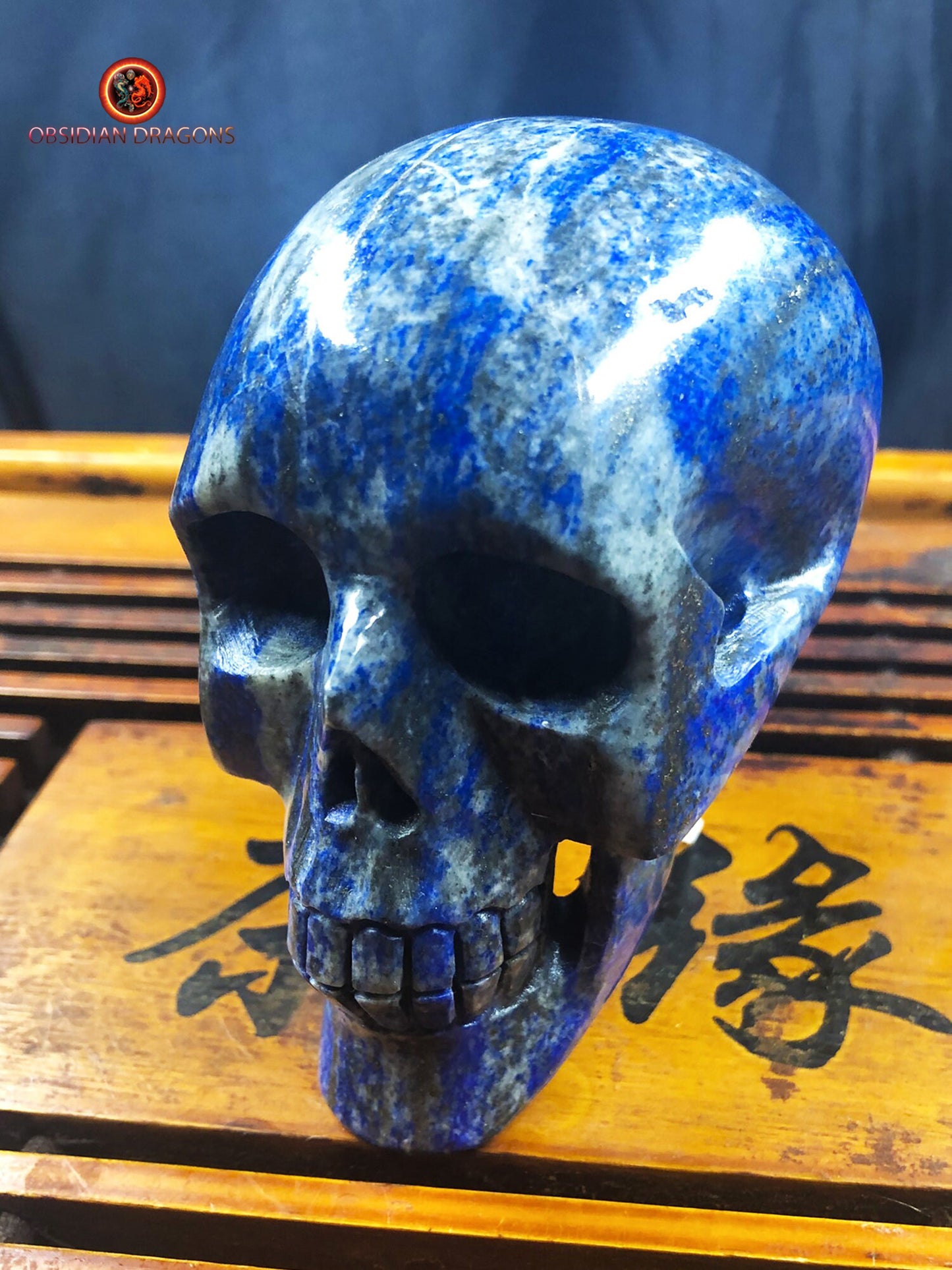 Crâne de cristal- Lapis lazuli