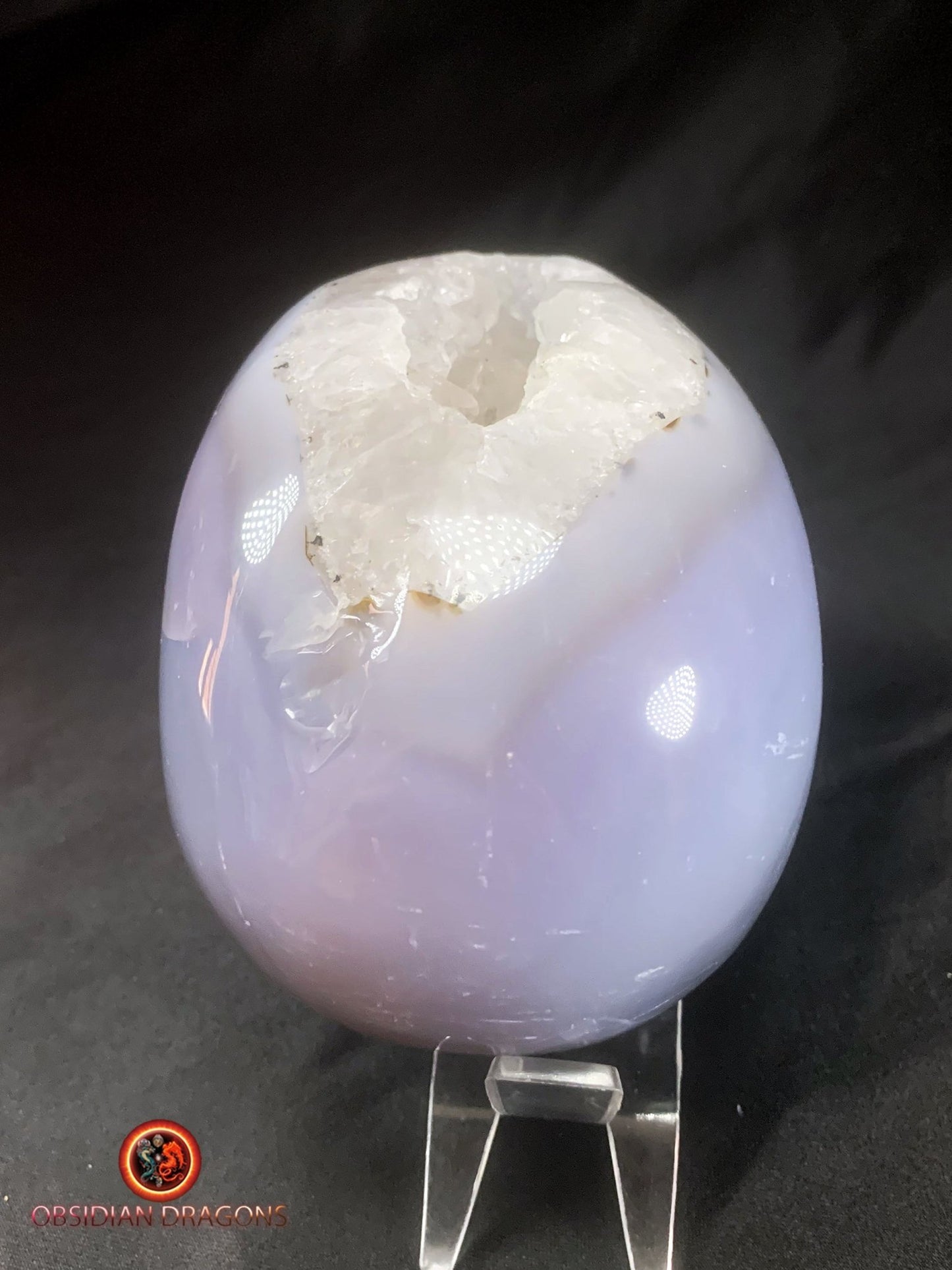 Crâne de cristal- Géode de quartz- Unique | obsidian dragons