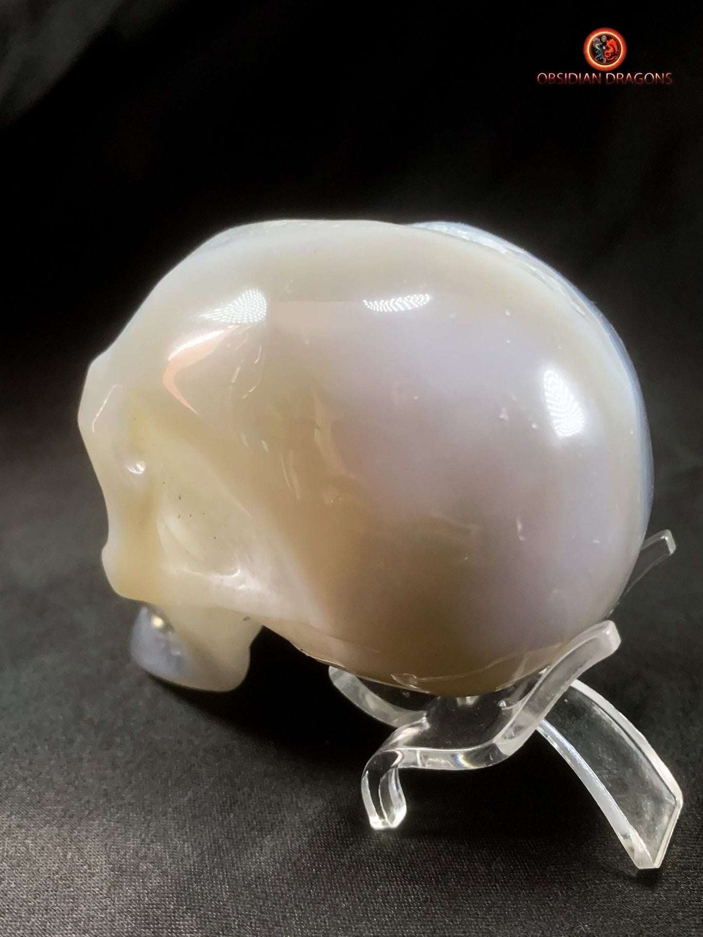 Crâne de cristal artisanal- Quartz- Unique | obsidian dragons