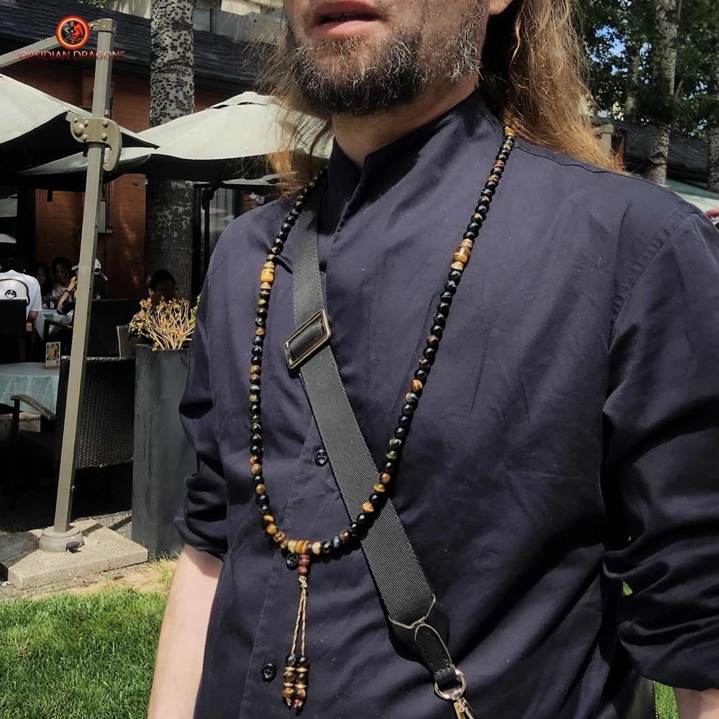 Mala en oeil de tigre/ oeil de faucon- Artisanal | obsidian dragons