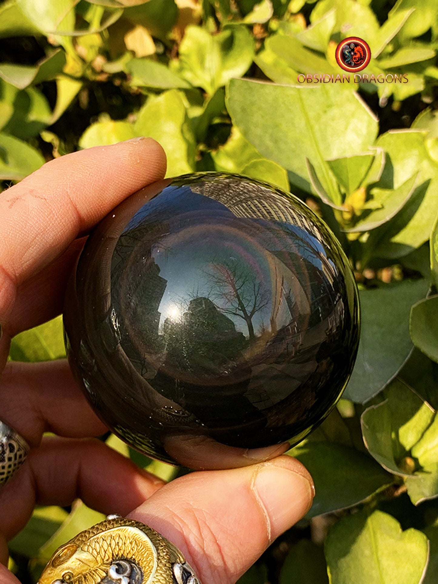 Sphère en obsidienne œil céleste - Unique - 6.30cm
