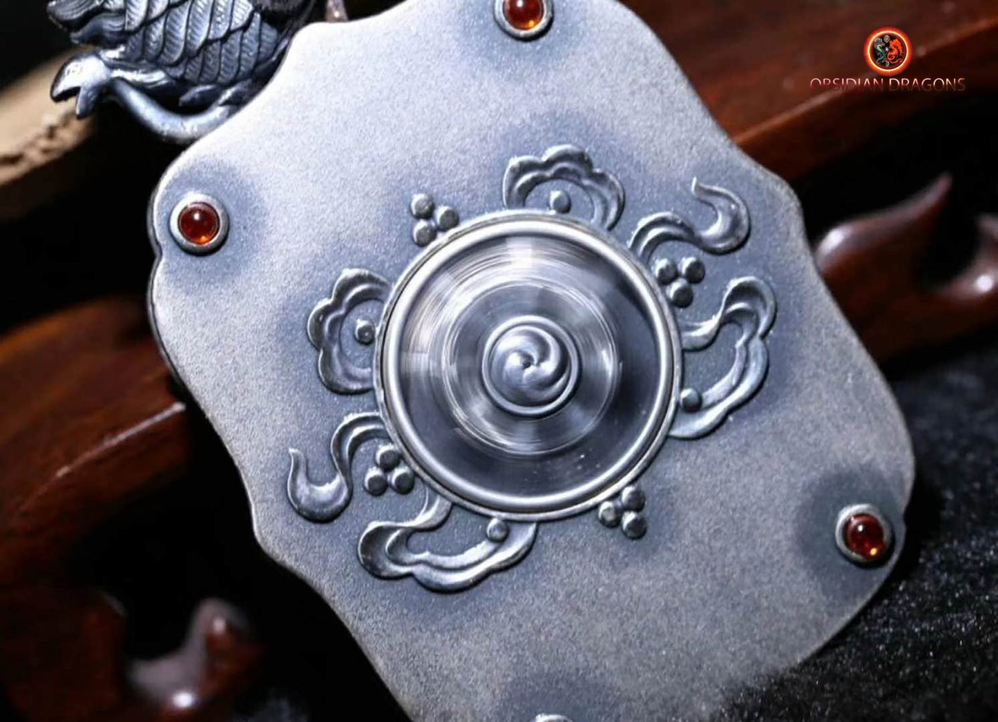 Pendentif bouddha- Ghau- Bouddha Acala | obsidian dragons