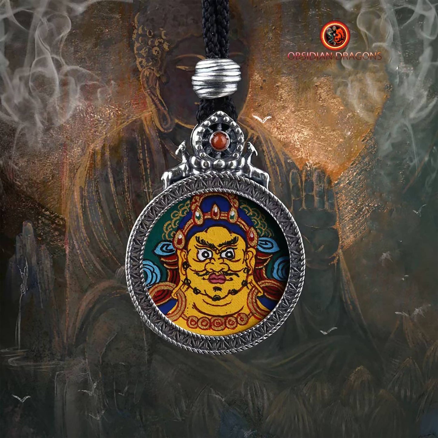 Pendentif Tangka tibétain- Jambhala