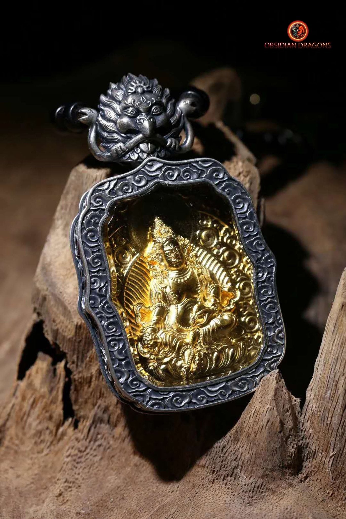 Pendentif Bouddha- Ghau- Jambhala | obsidian dragons