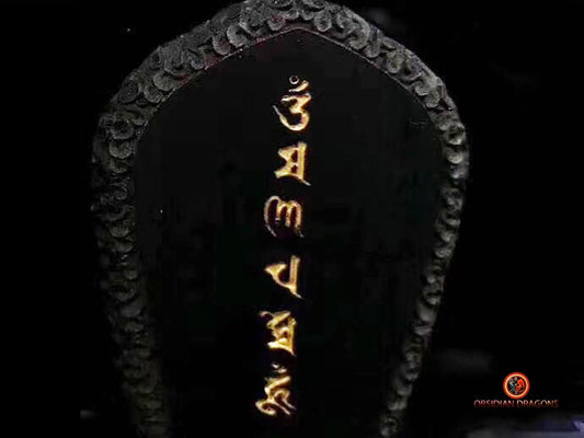 Pendentif Bouddha- Gau tibétain- Guru Rinpoché | obsidian dragons