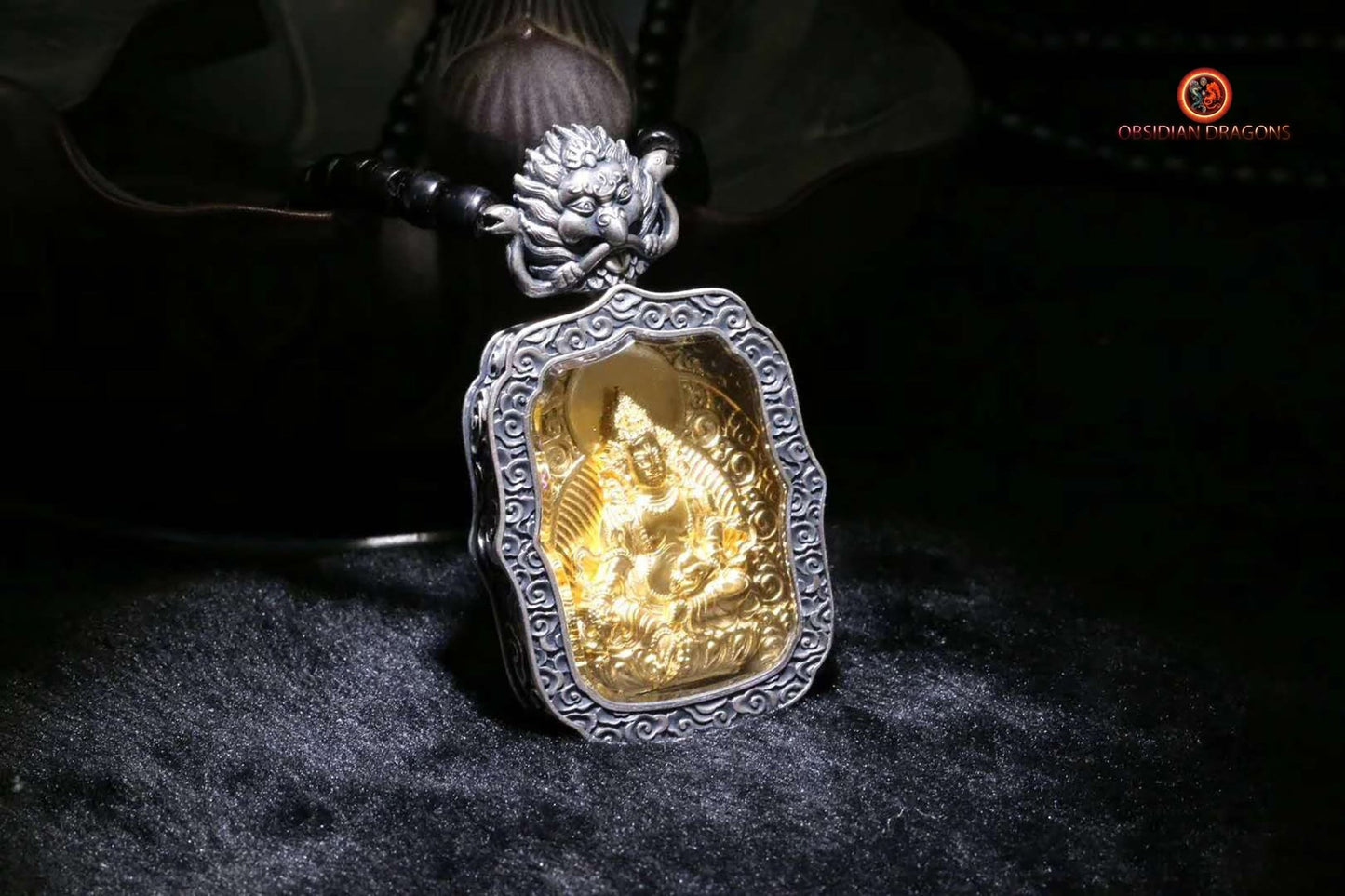 Pendentif Bouddha- Ghau- Jambhala | obsidian dragons