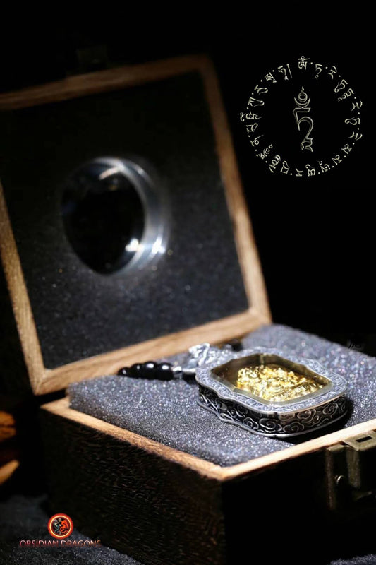 Pendentif Bouddha- Ghau- Bouddha Vairocana | obsidian dragons