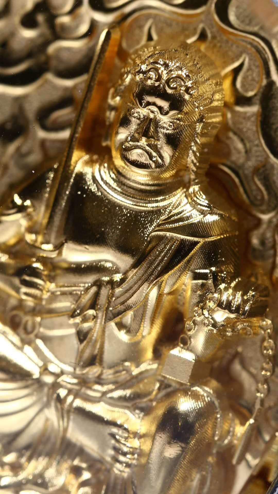 Pendentif bouddha Acala. Amulette de protection tibetaine. - obsidian dragon