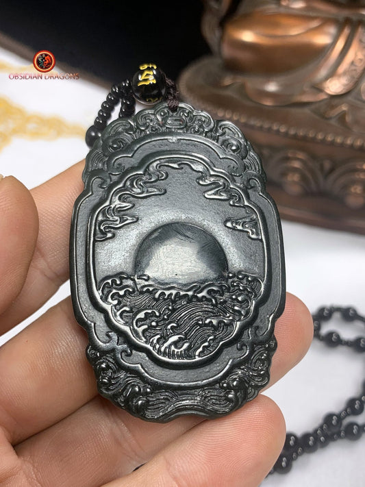 Pendentif Tara Verte en jade néphrite naturel | obsidian dragons