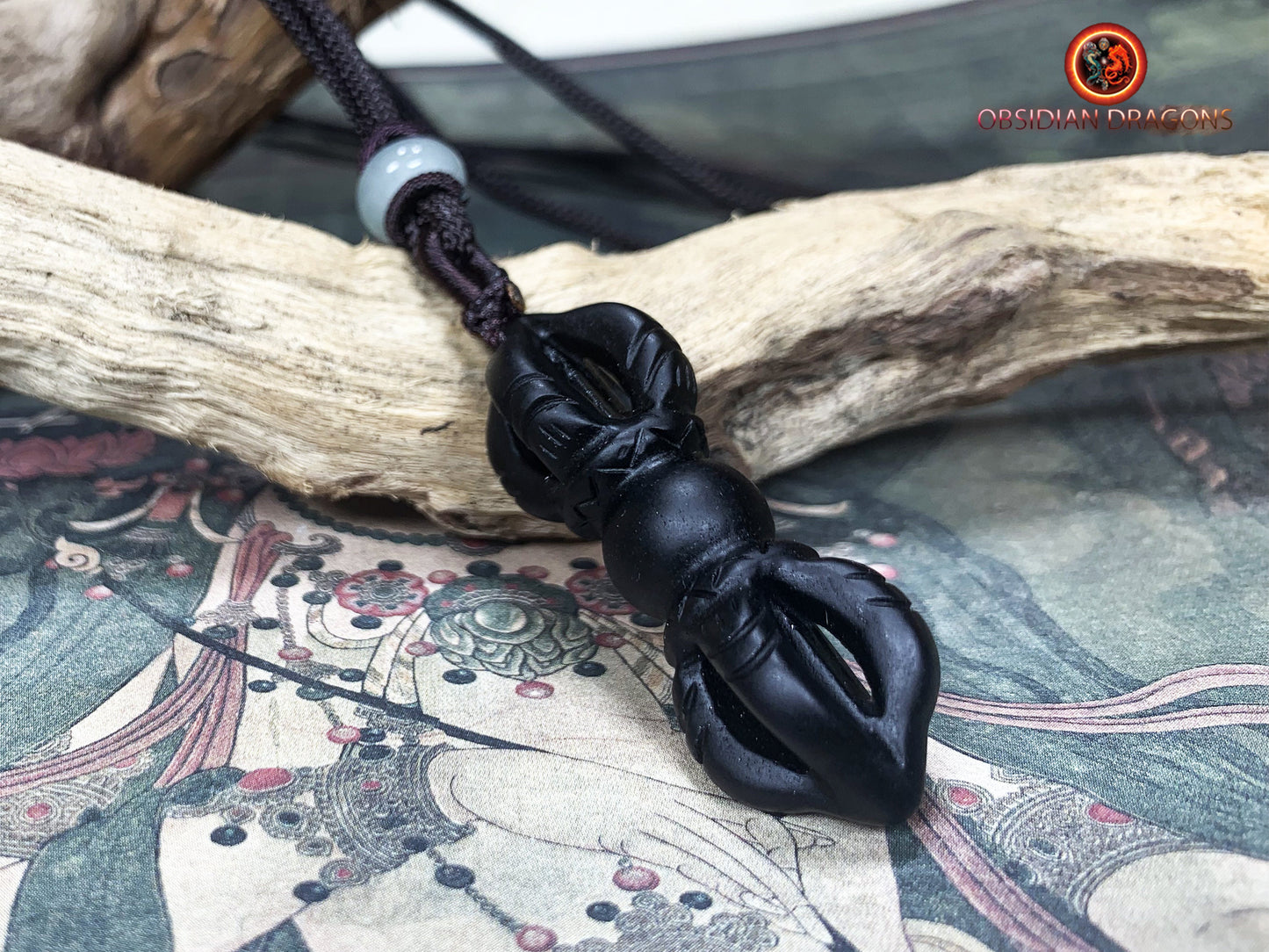 Pendentif dorje en onyx