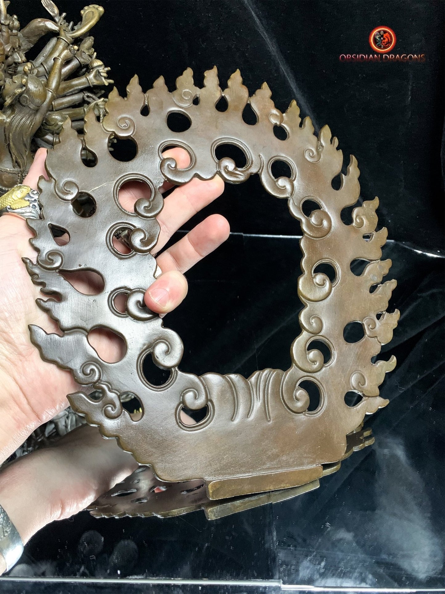 Statuette de Yamantaka en bronze- Yab yum tibétain | obsidian dragons