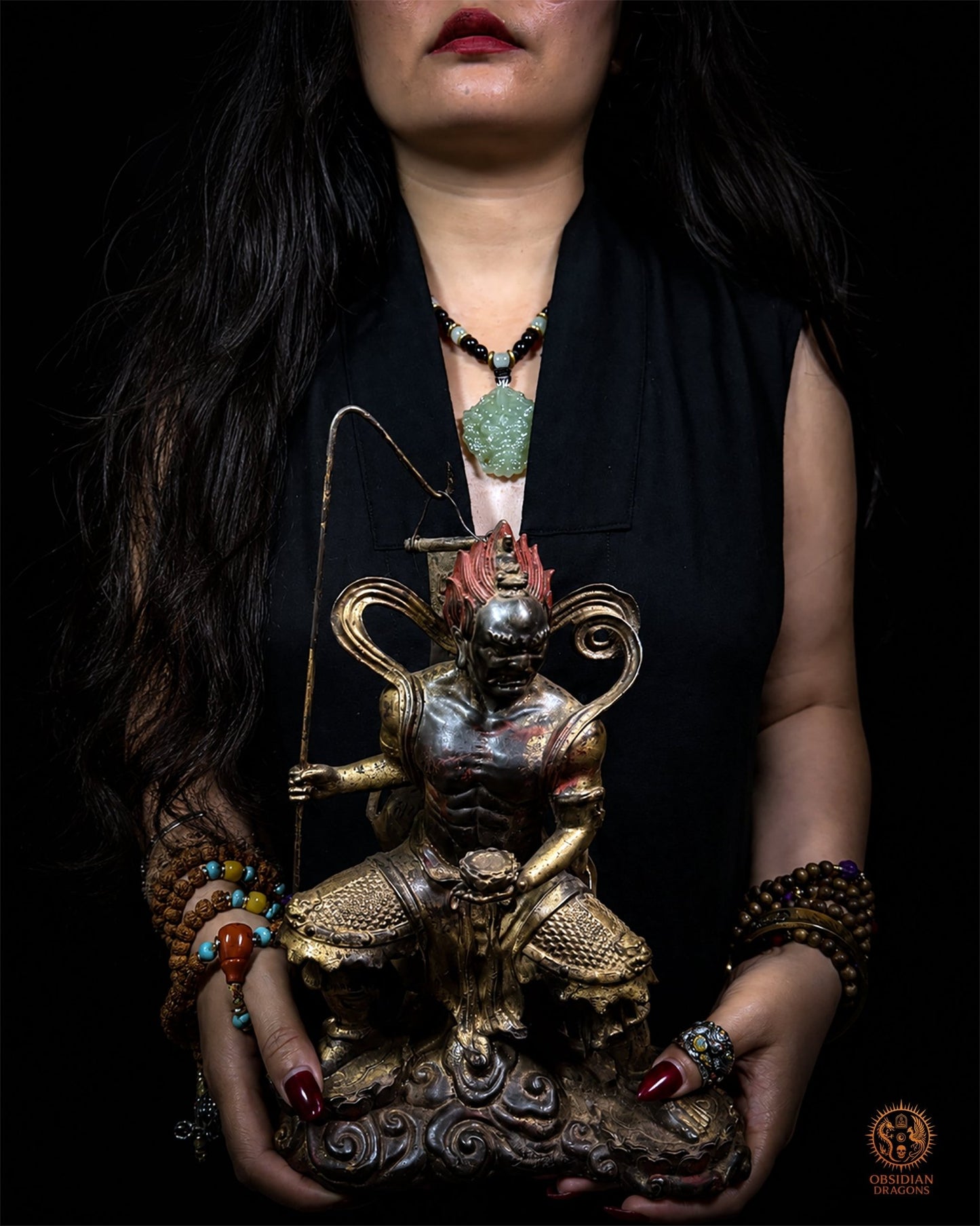 Statuette bouddhiste ésotérique en bronze – Mianran Dashi