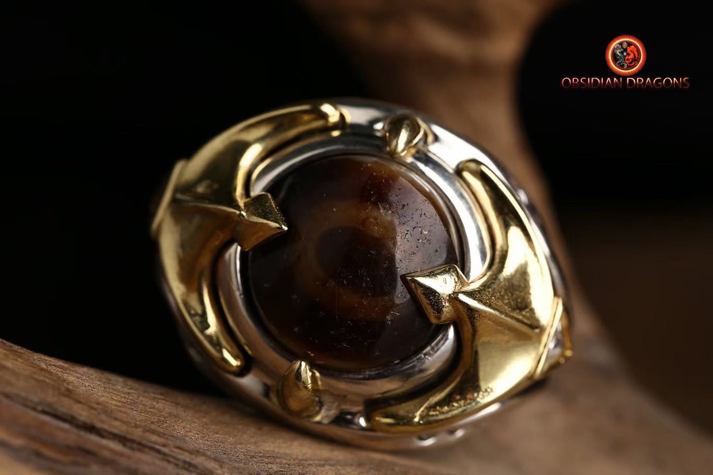 Bague tibétaine- DZI à un oeil