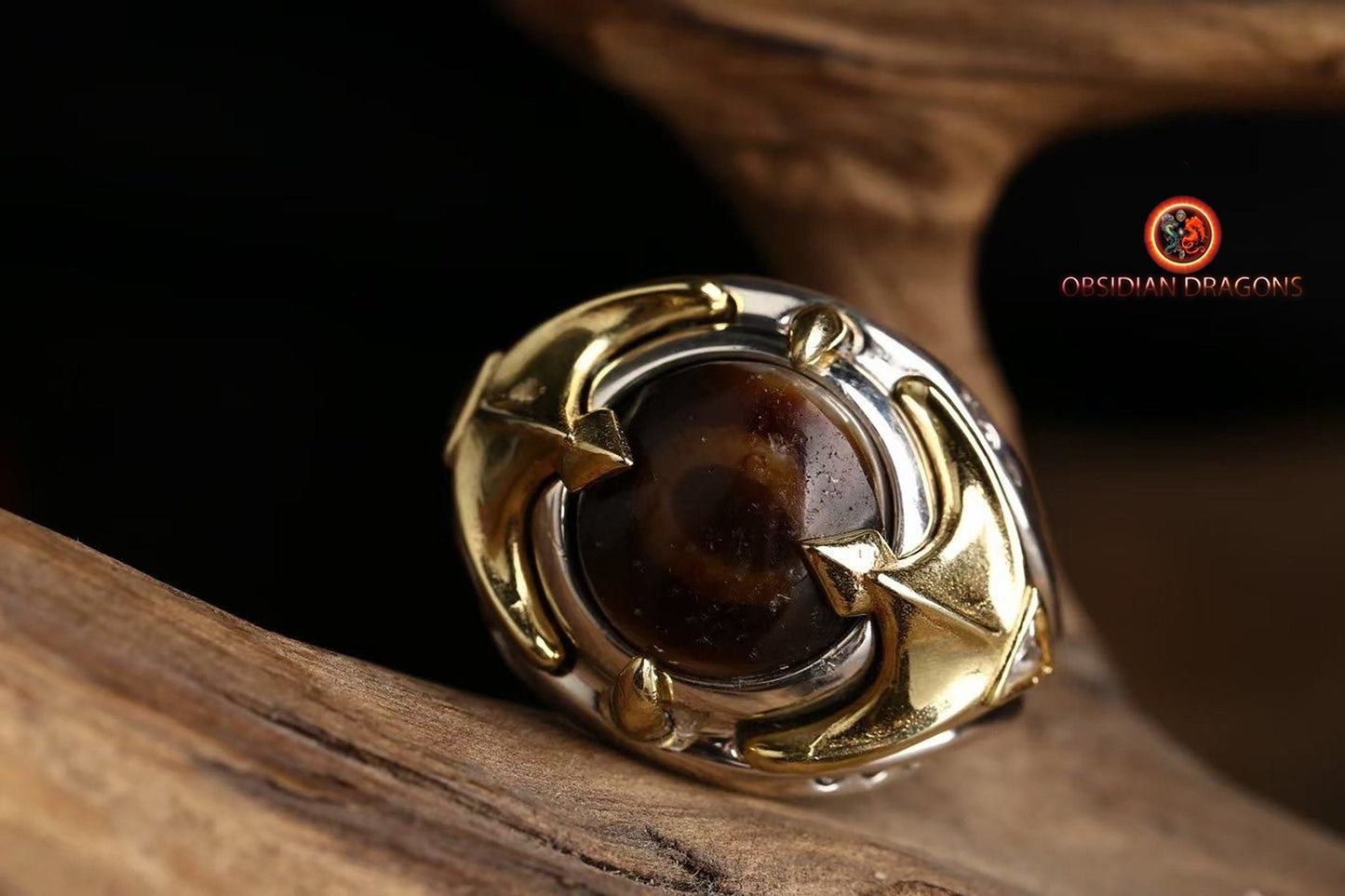 Bague tibétaine- DZI à un oeil