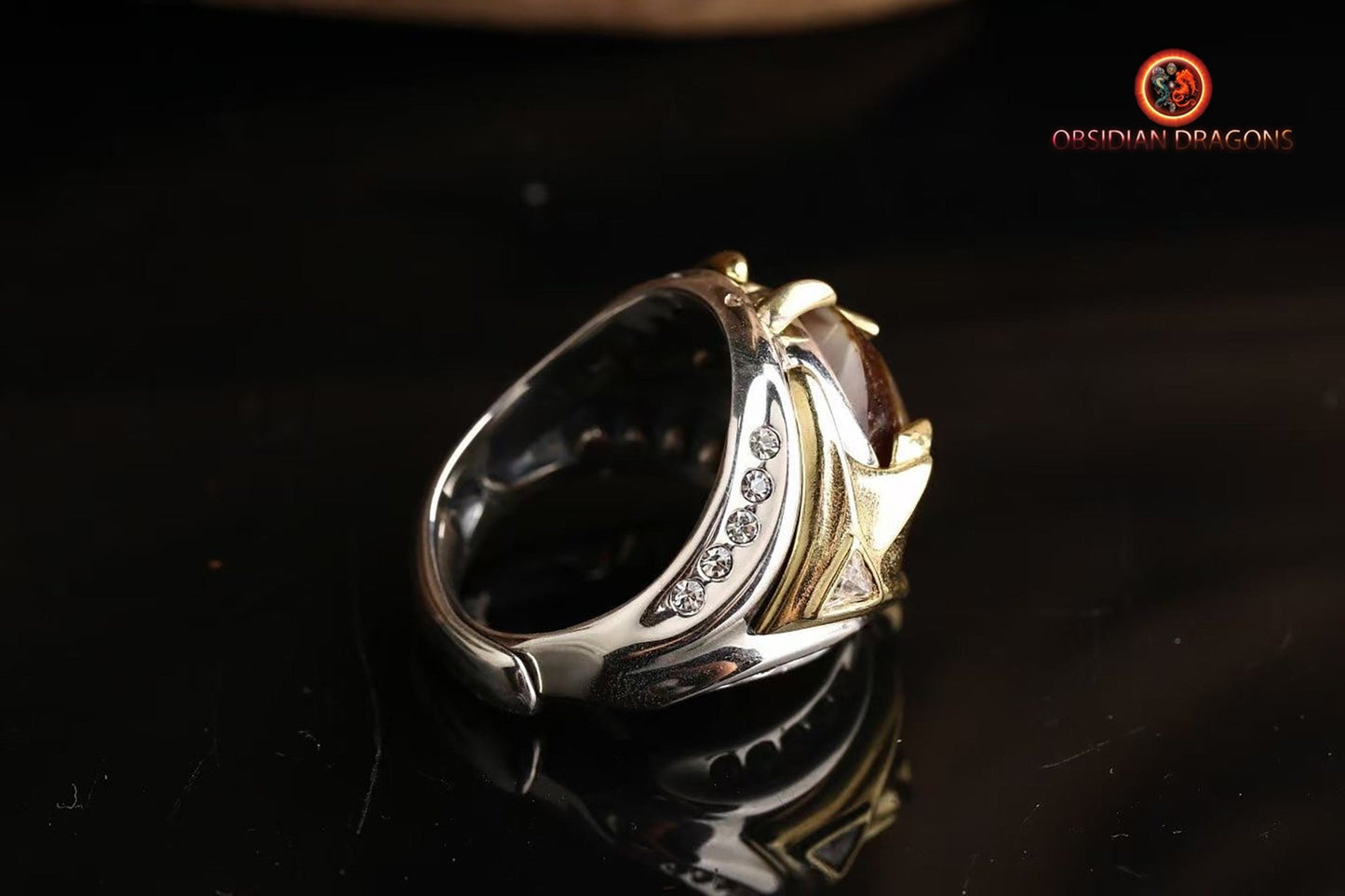 Bague tibétaine- DZI à un oeil