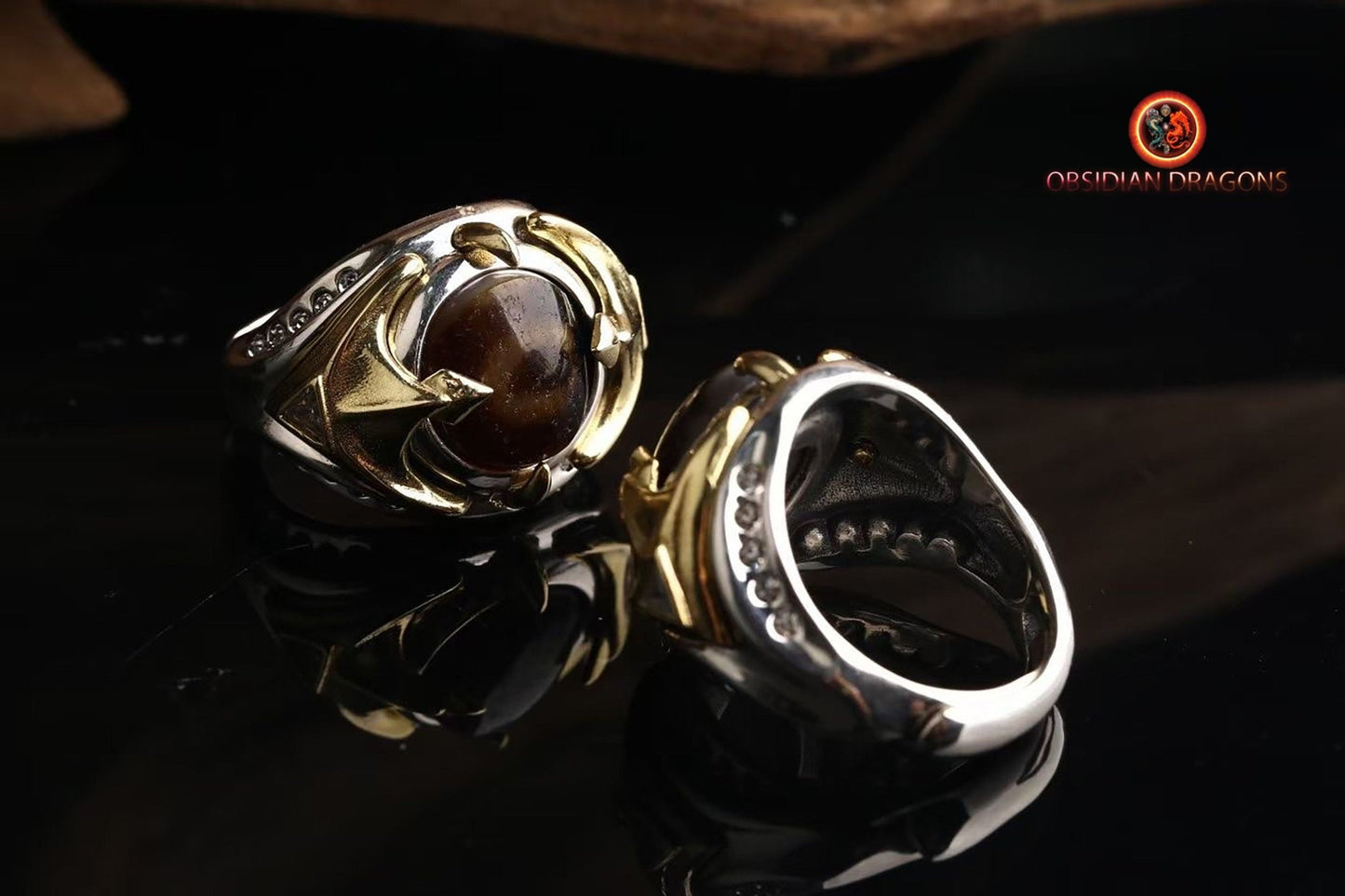 Bague tibétaine- DZI à un oeil