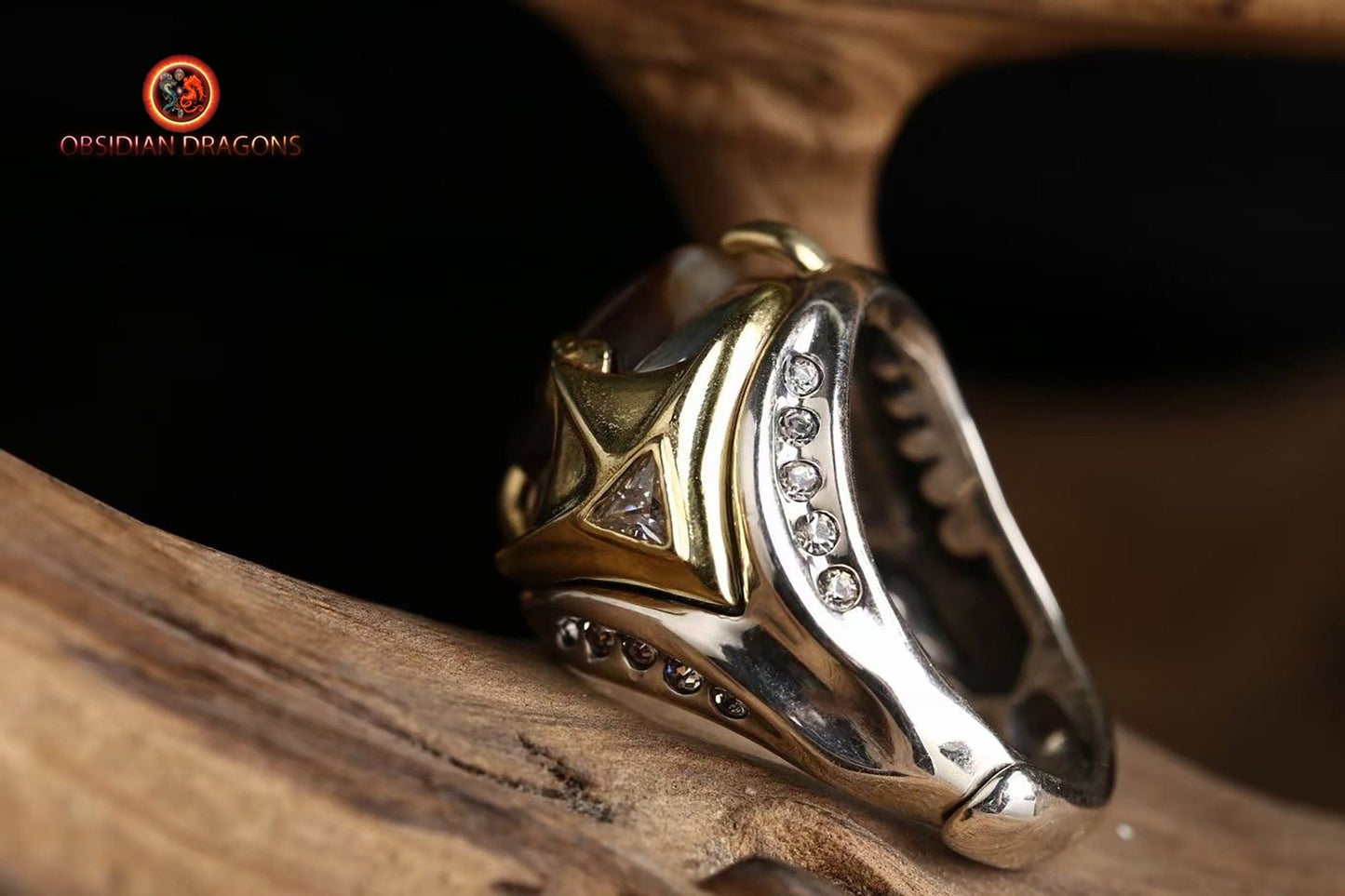 Bague tibétaine- DZI à un oeil