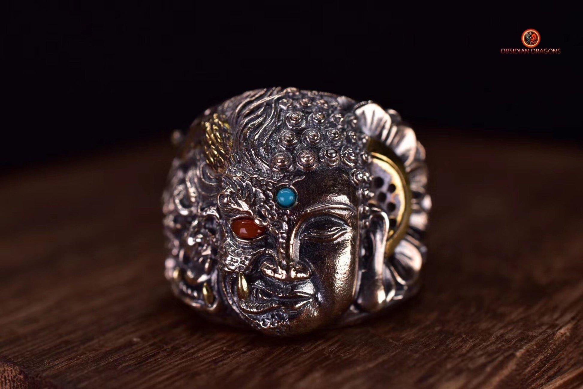 Bague Démon et bouddha- Dualité