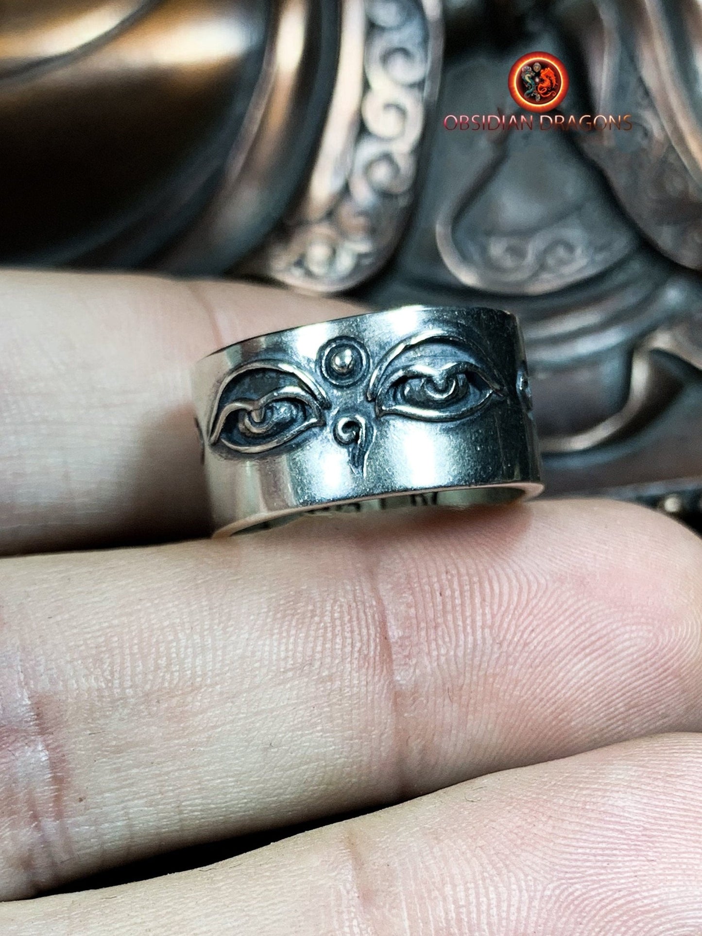 Bague yeux de bouddha- Swayambhunath