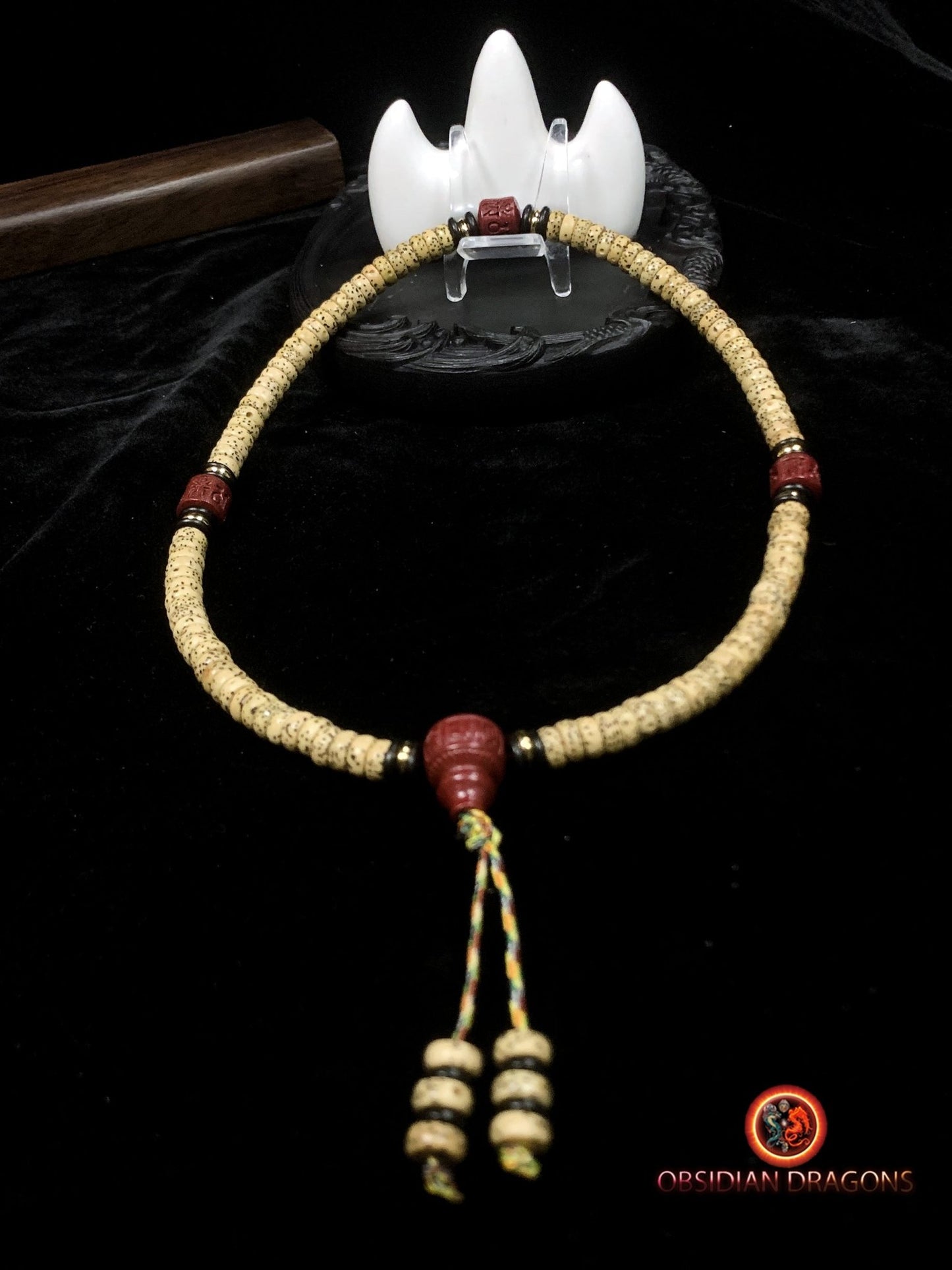 Petit mala artisanal de voyage- 108 Graines de bodhi