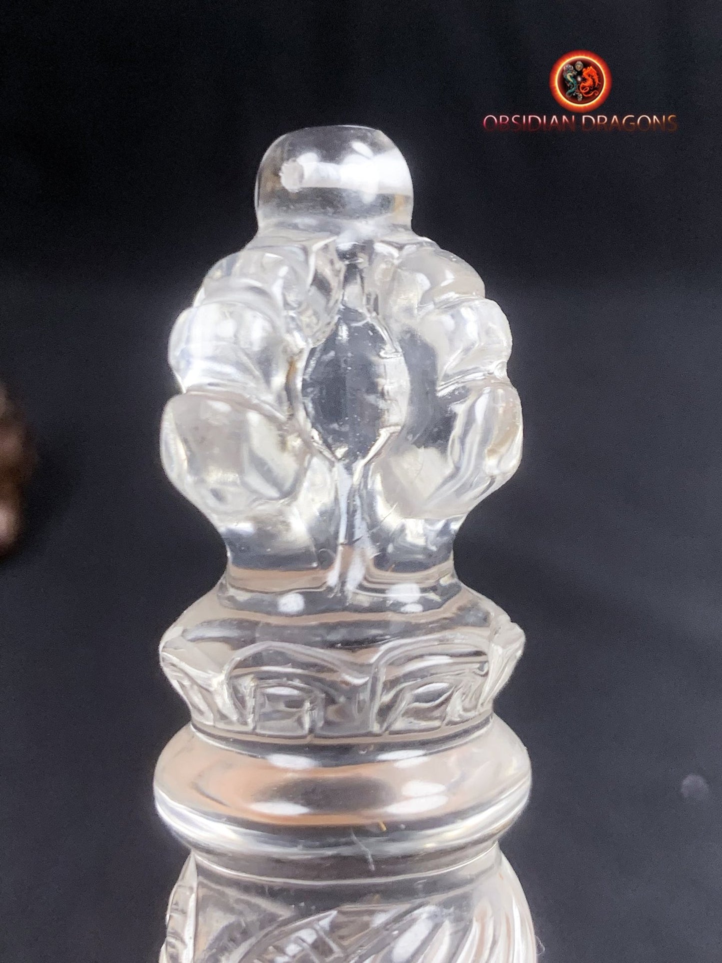 Dague Phurba en cristal de roche- Qualité gemme