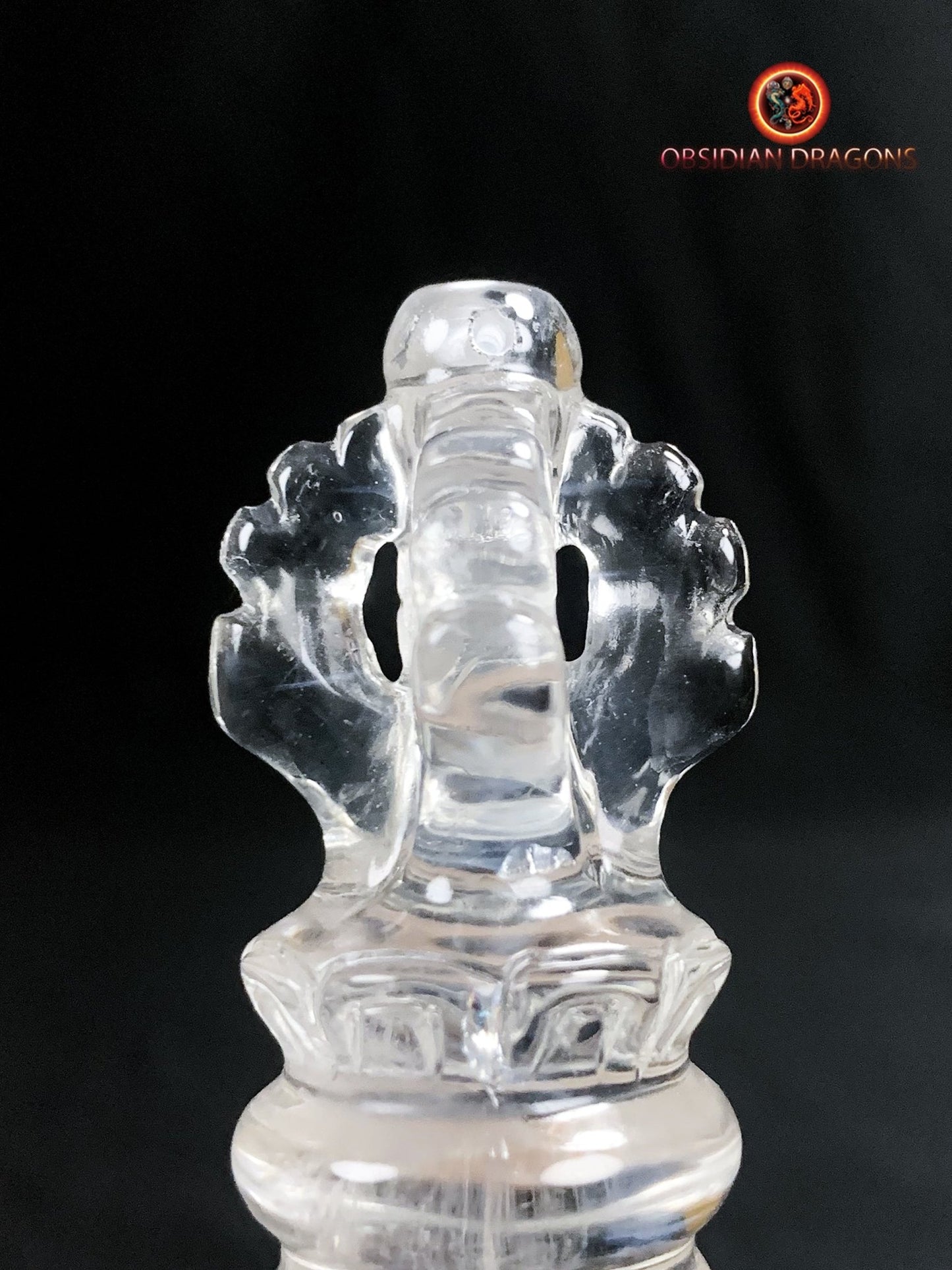 Dague Phurba en cristal de roche- Qualité gemme