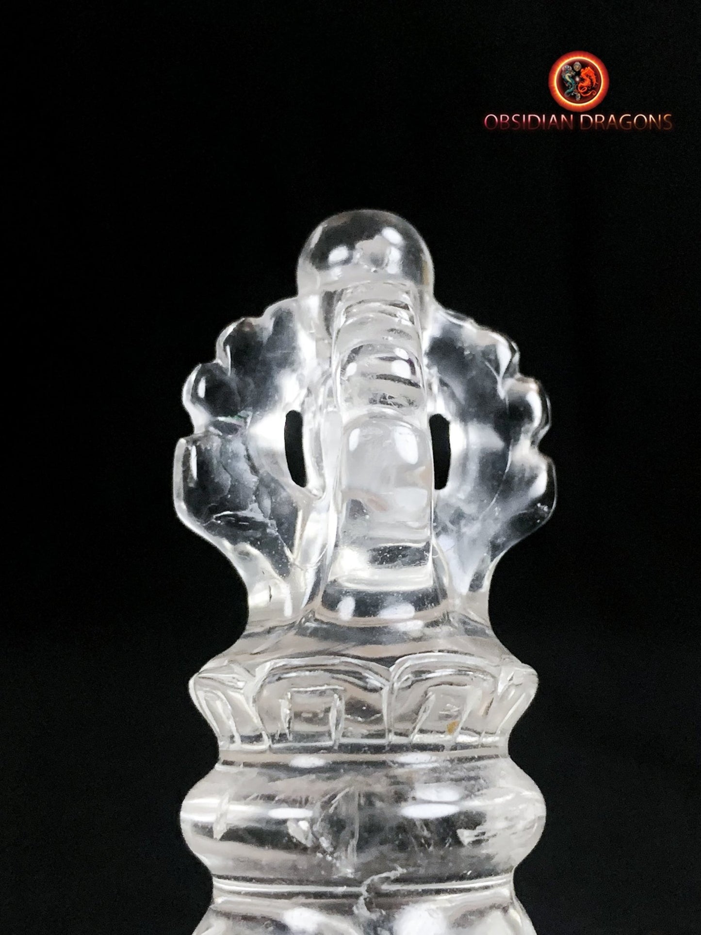 Dague Phurba en cristal de roche- Qualité gemme