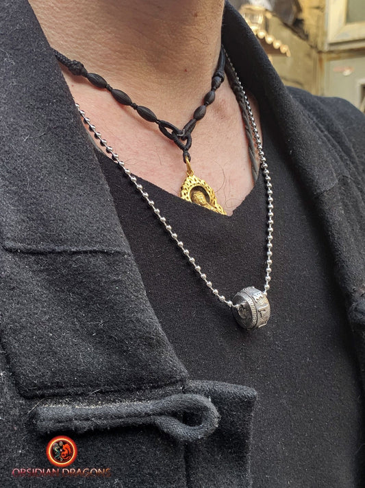 Amulette de protection tibétaine- Om Mani Padme Hum