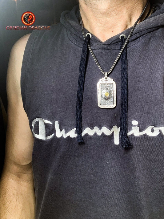 Amulette de protection tibétaine- Om Mani Padme Hum