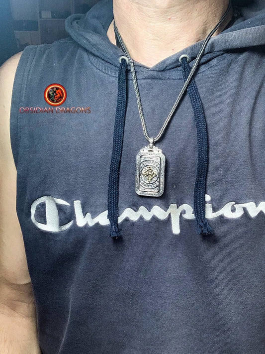 Amulette de protection tibétaine- Double dorje