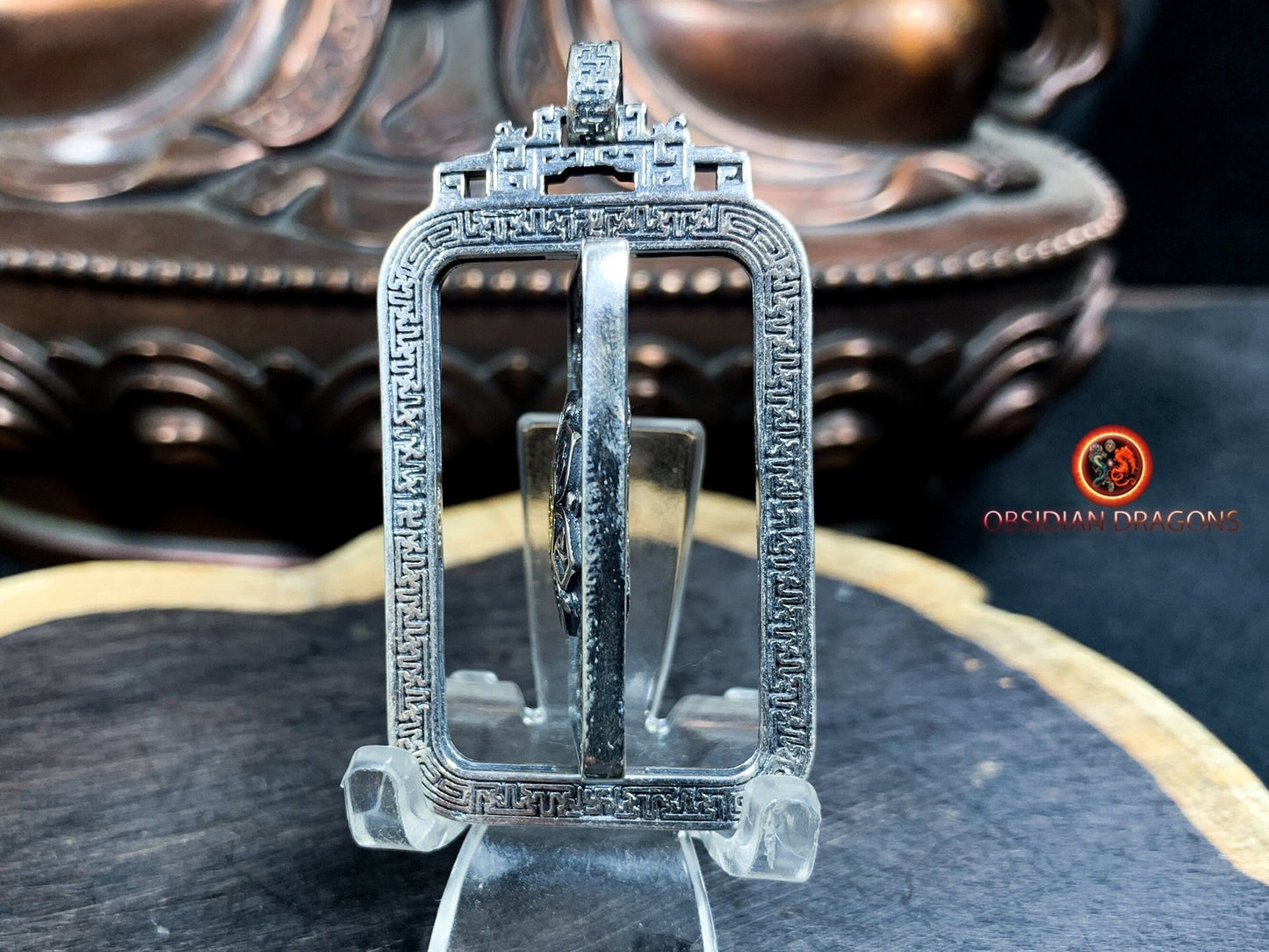 Amulette de protection tibétaine- Om Mani Padme Hum