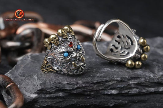 Bague Tibétaine- Mahakala- Énergie Protectrice