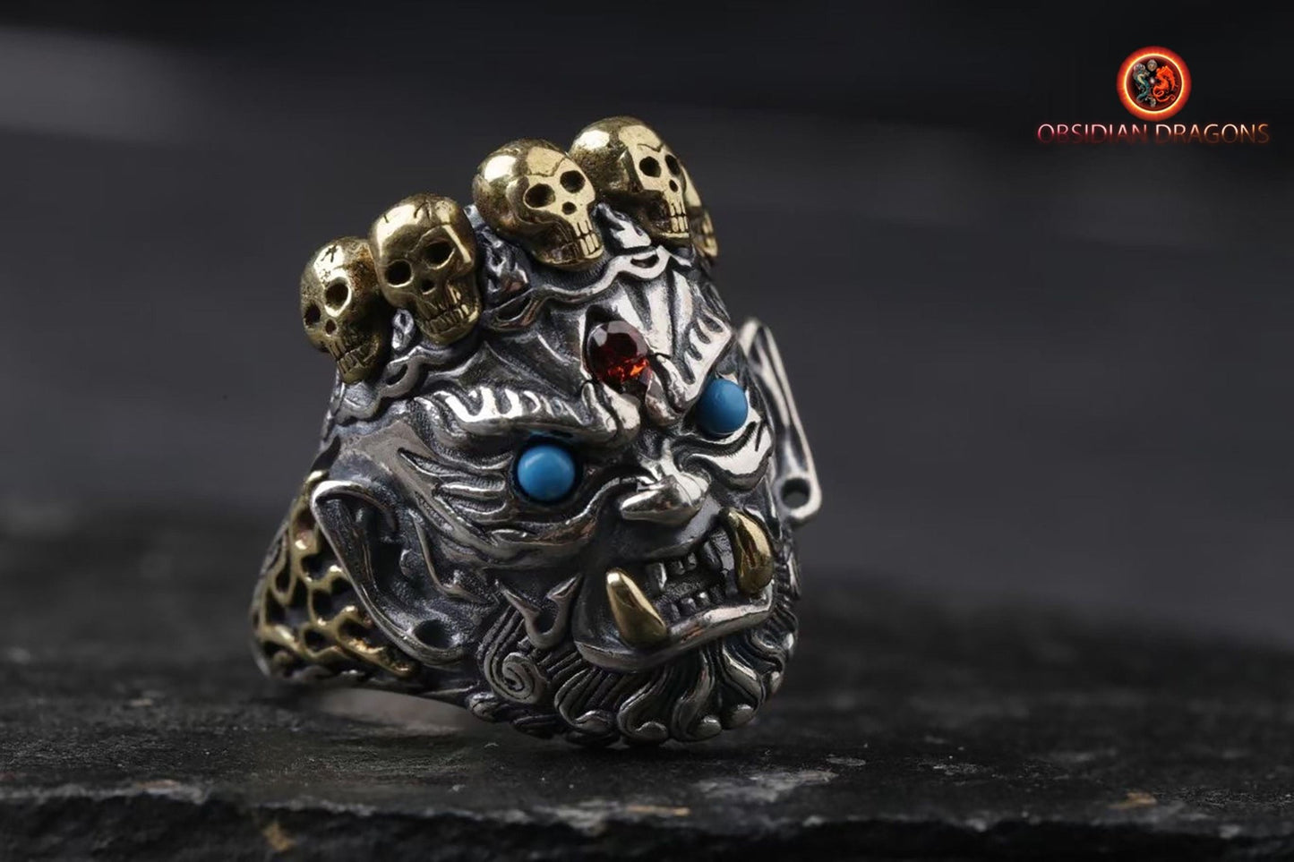 Bague Tibétaine- Mahakala- Énergie Protectrice