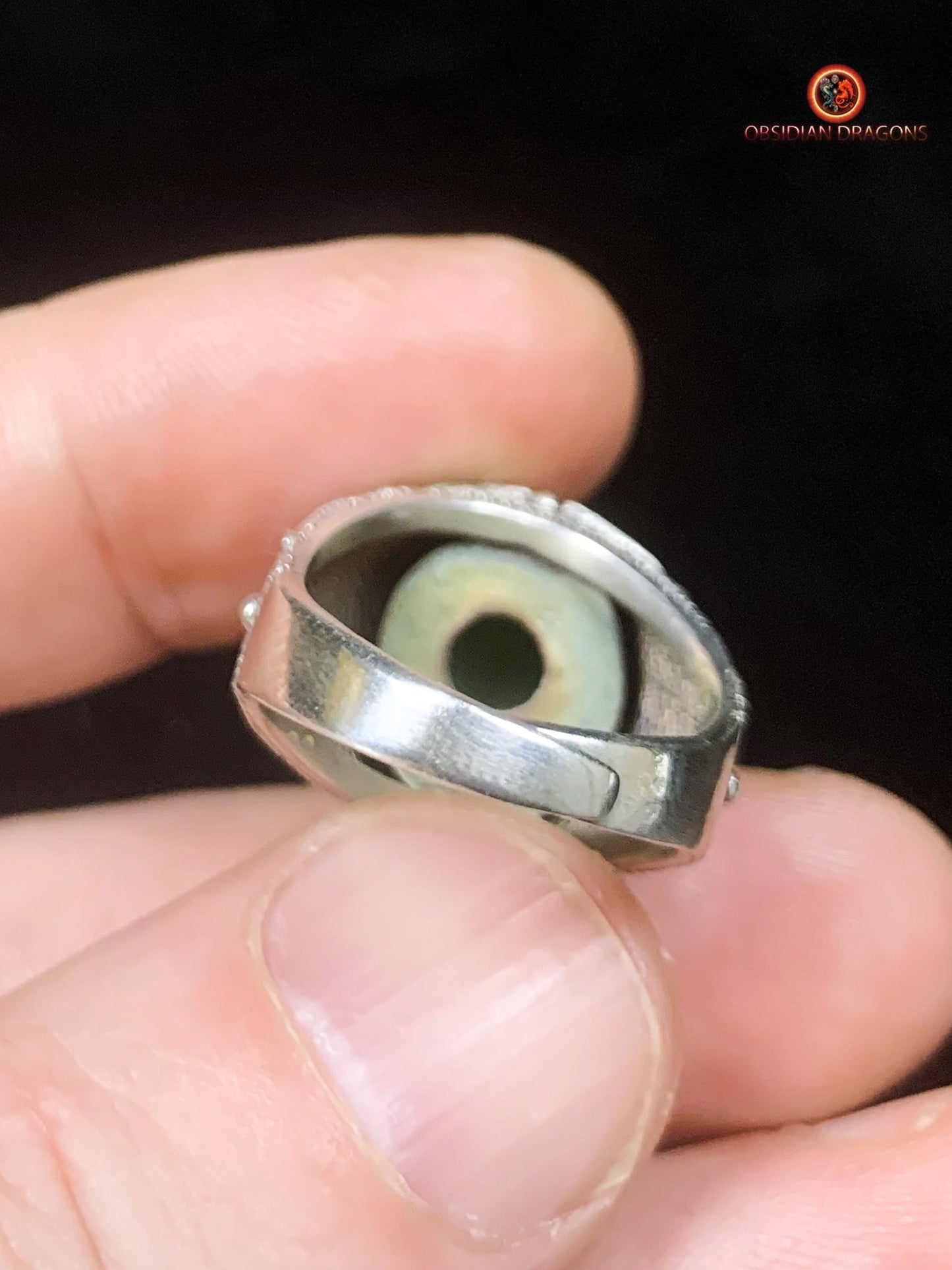 Bague traditionnelle de la Cité interdite- Jade- Filigrane | obsidian dragons